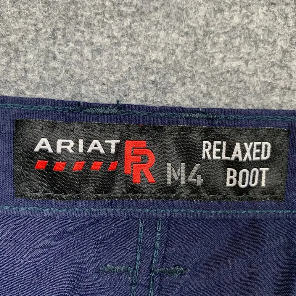 Ariat FR Pants Mens 42 Navy M4 Relaxed Boot DuraLight Ripstop Flame Resistant